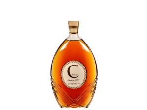 Flasche des Weinbrands
